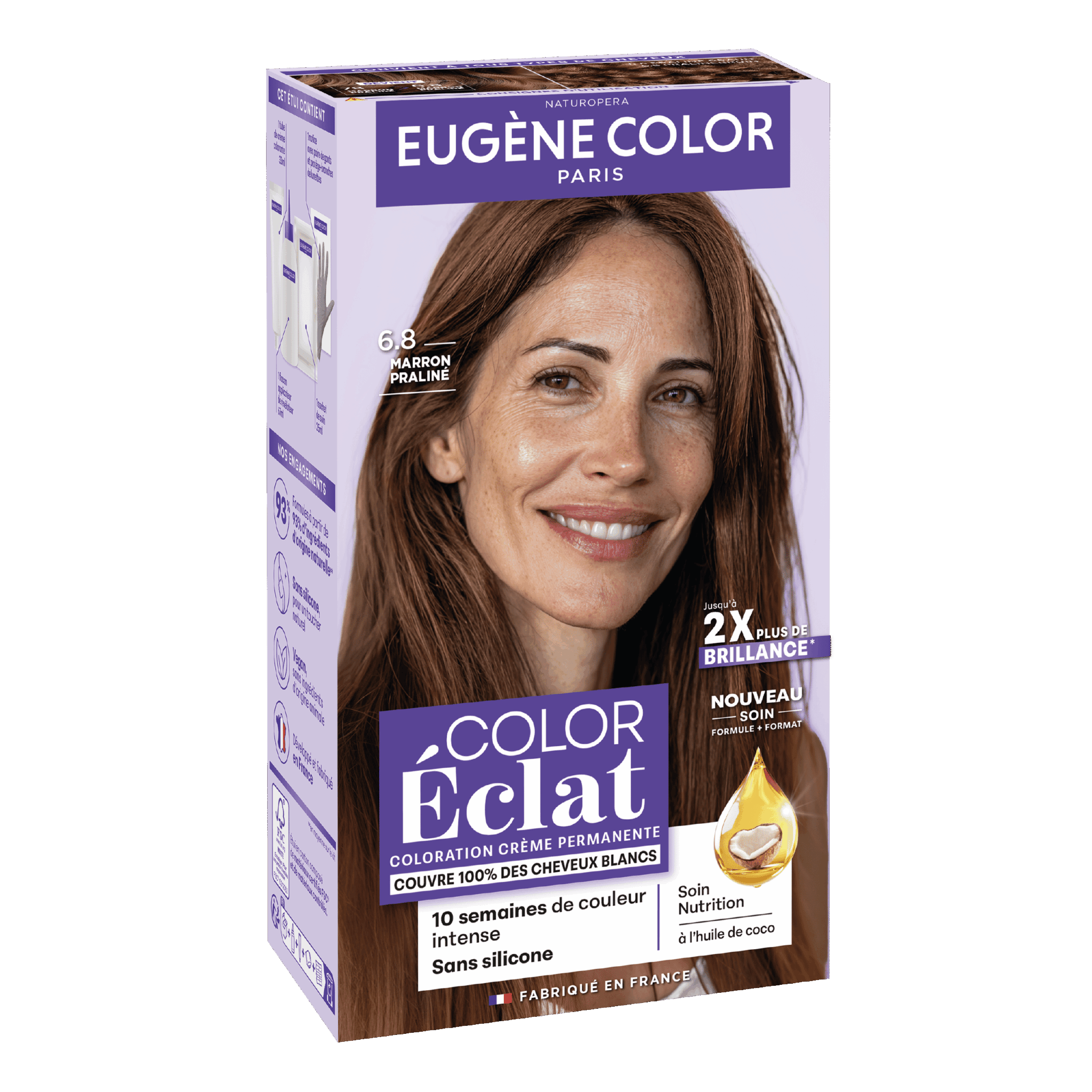 eug-ne-color-color-eclat-6-8-marron-pralin-coloration-domicile image 1