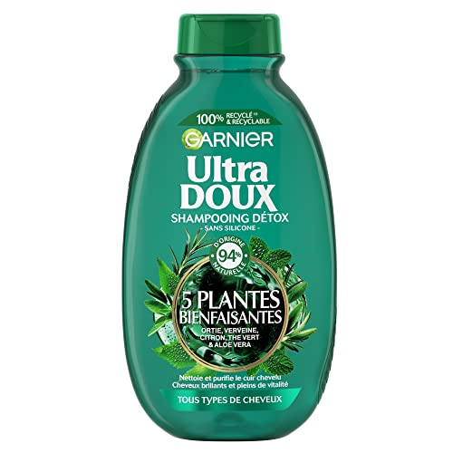 garnier-ultra-doux-shampooing-purifiant-th-vert-5-plantes-300ml image 3