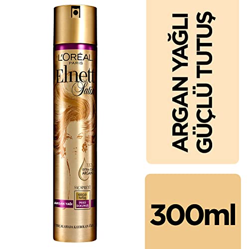 l-or-al-paris-elnett-laque-fixation-forte-huile-pr-cieuse-argan-300-ml image 7