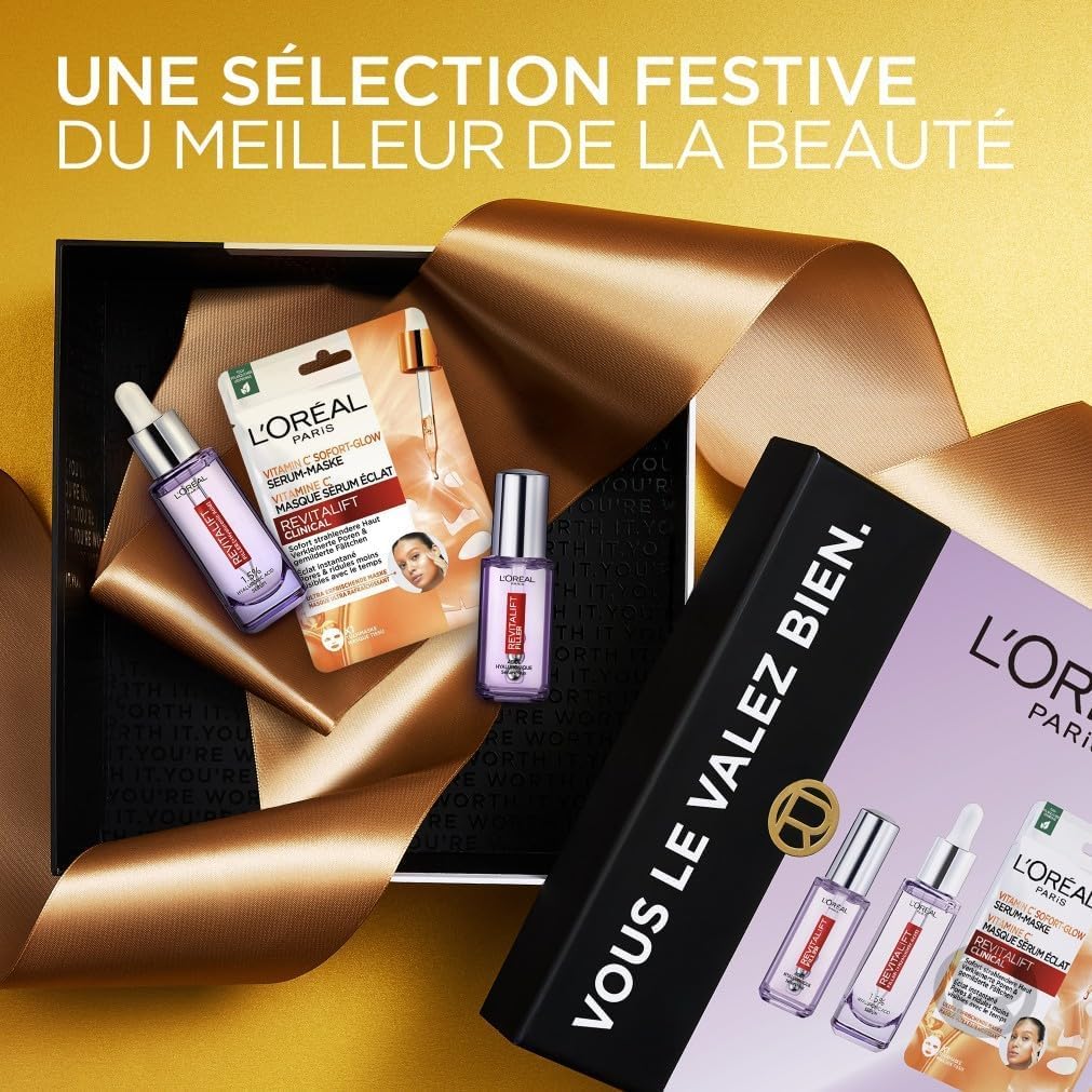l-or-al-paris-coffret-cadeau-revitalift-filler-s-rum-anti-rides-s-rum-yeux-masqu image 3