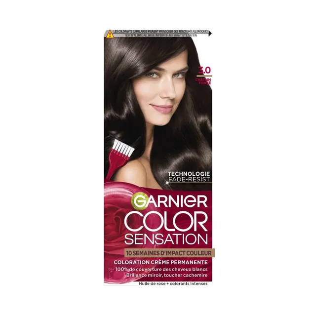 garnier-color-sensation-coloration-permanente-cr-me-ch-tain-fonc-3-0 image 1