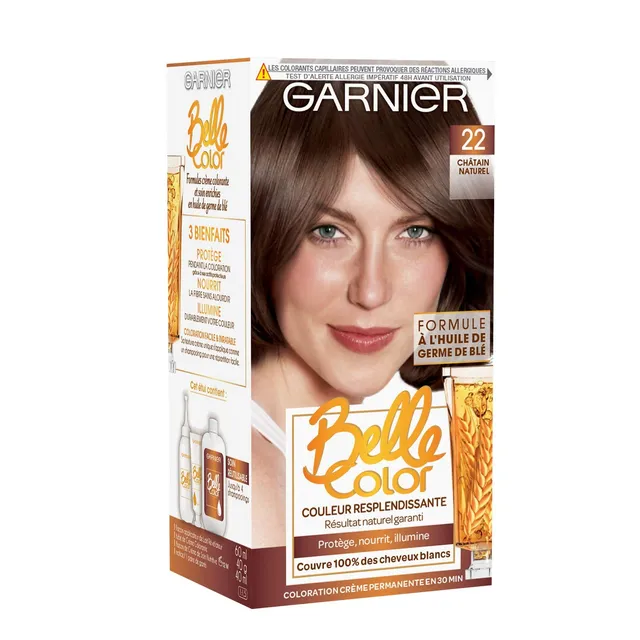 garnier-belle-color-coloration-n-22-ch-tain-naturel-lot-de-2 image 1