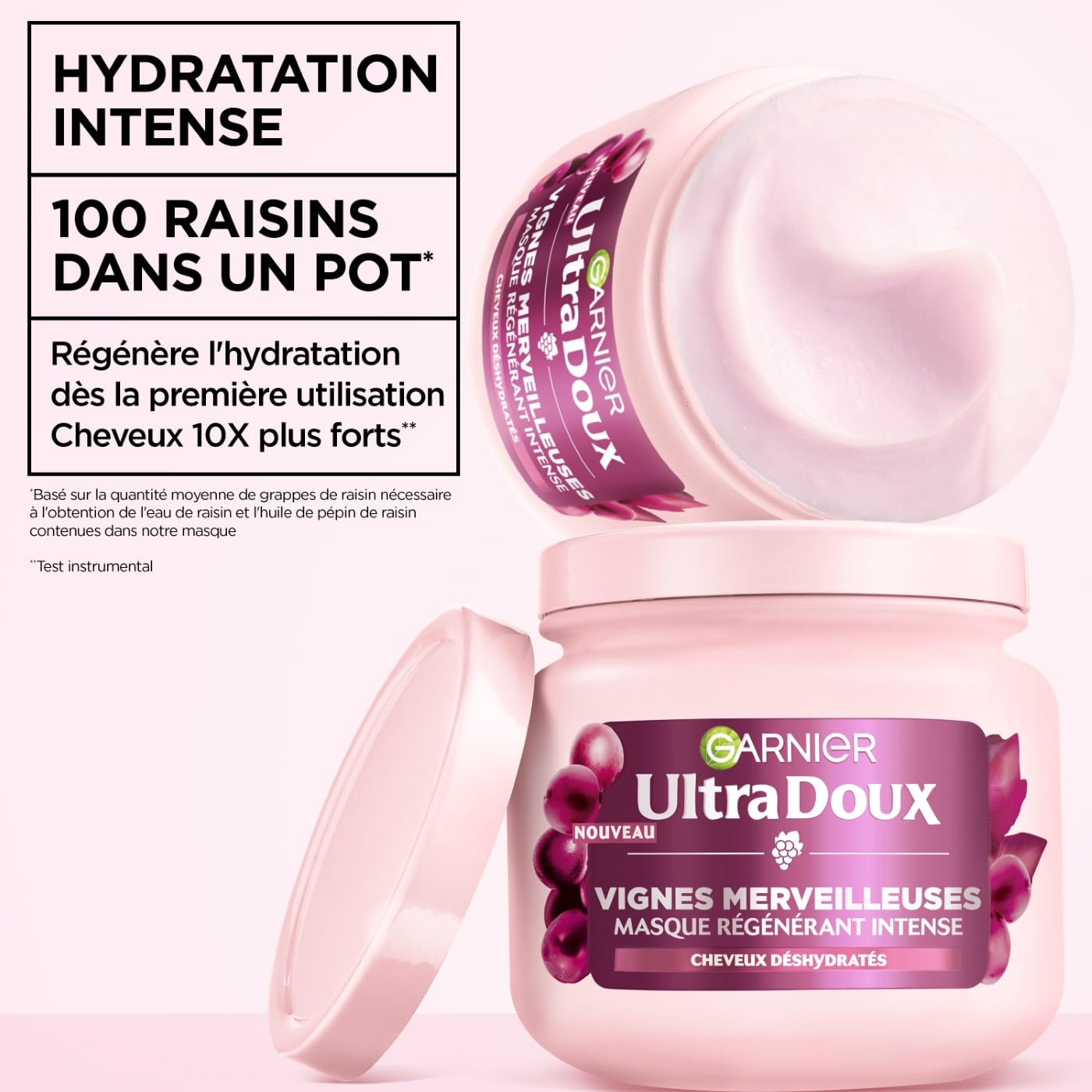 garnier-ultra-doux-masque-vignes-merveilleuses-huile-p-pin-de-raisin-340-ml image 2