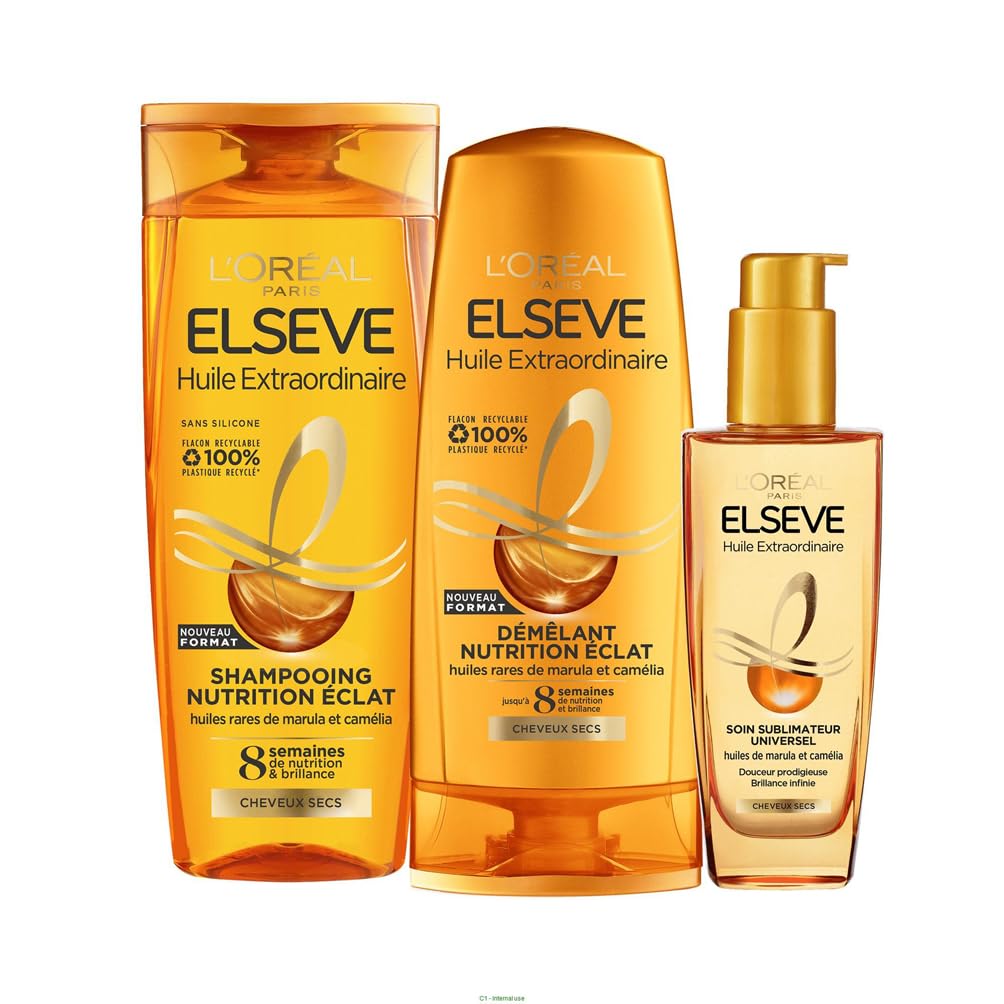 l-or-al-paris-elseve-huile-extraordinaire-routine-cheveux-secs-3-produits image 1