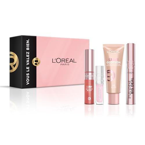 l-or-al-paris-coffret-maquillage-natural-glow-4-produits-mascara-blush-glotion image 8