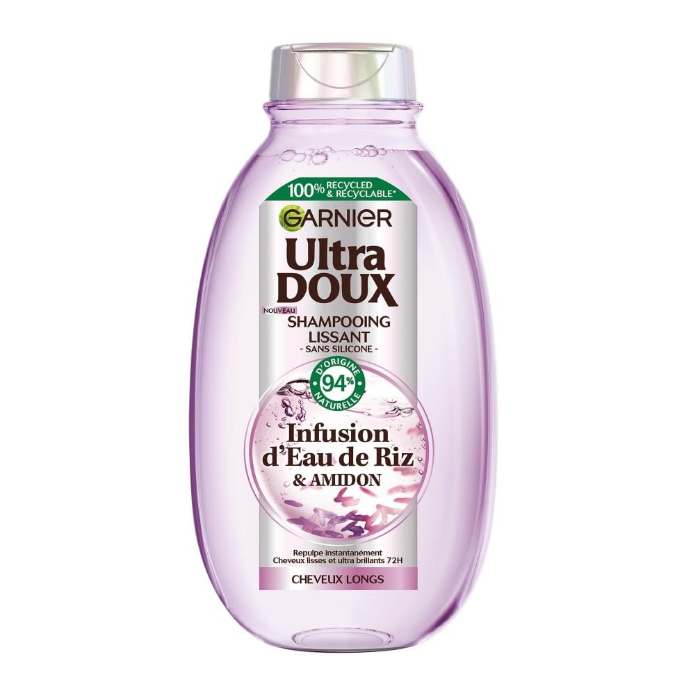 garnier-ultra-doux-shampooing-lissant-eau-de-riz-250-ml image 1