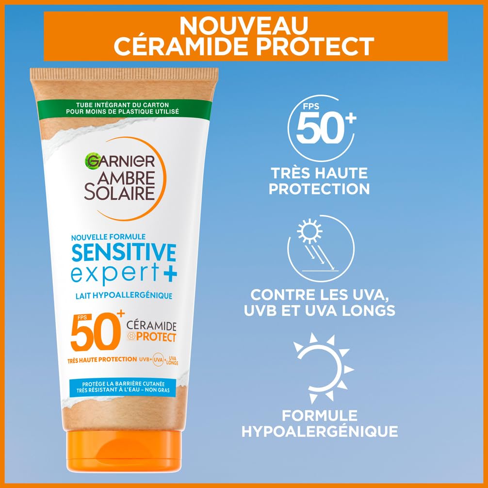 garnier-ambre-solaire-sensitive-expert-lait-solaire-spf-50-175-ml image 4