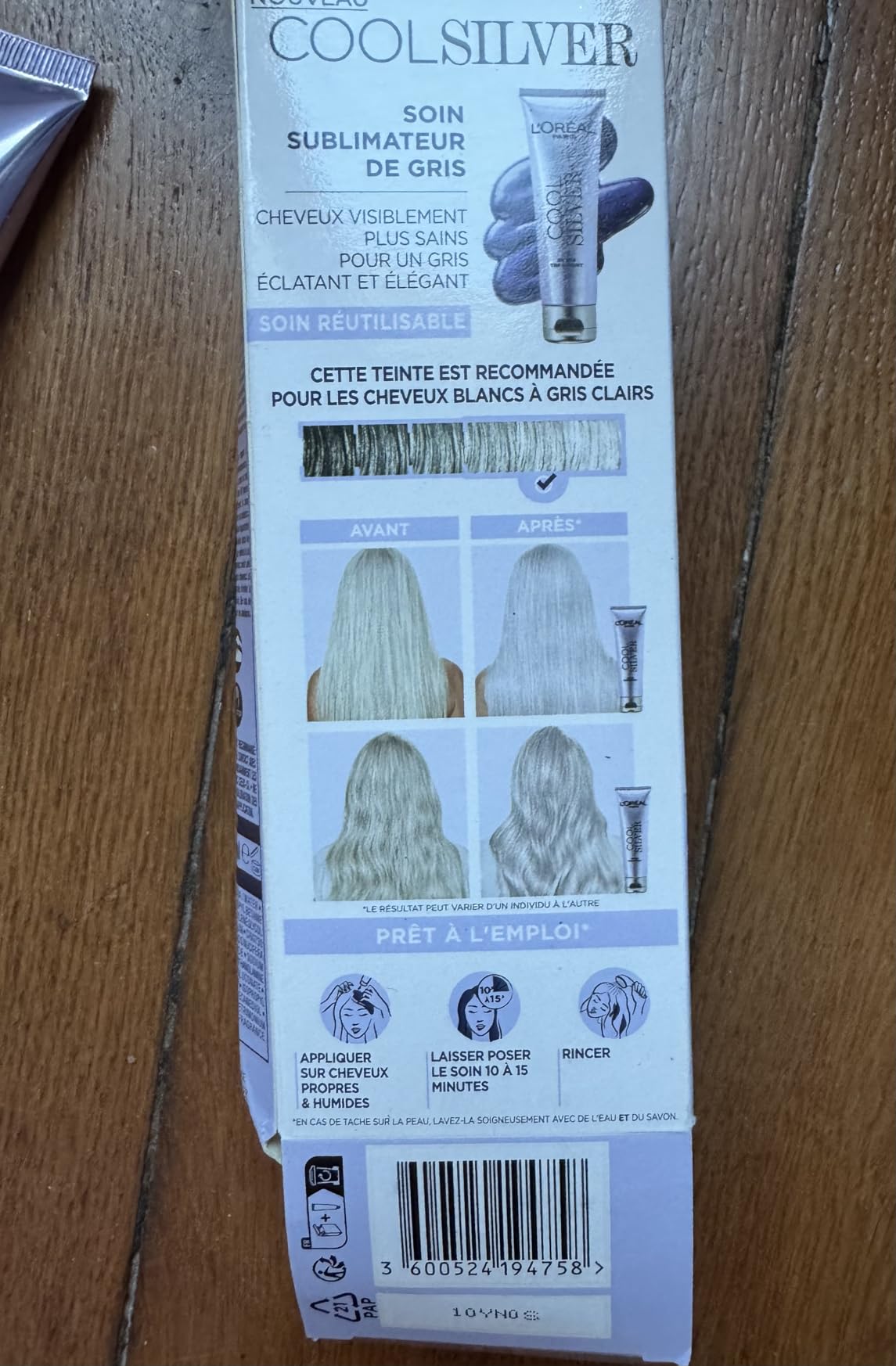 Blanc éclatant à 20 ans... non 70 ans