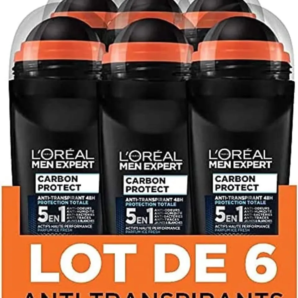 l-or-al-paris-men-expert-carbon-protect-d-odorant-bille-50-ml-lot-de-6 image 1
