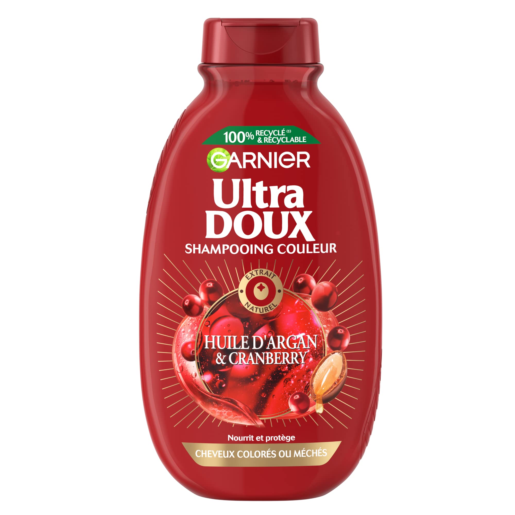 garnier-ultra-doux-shampooing-argan-cranberry-cheveux-color-s-300-ml image 1
