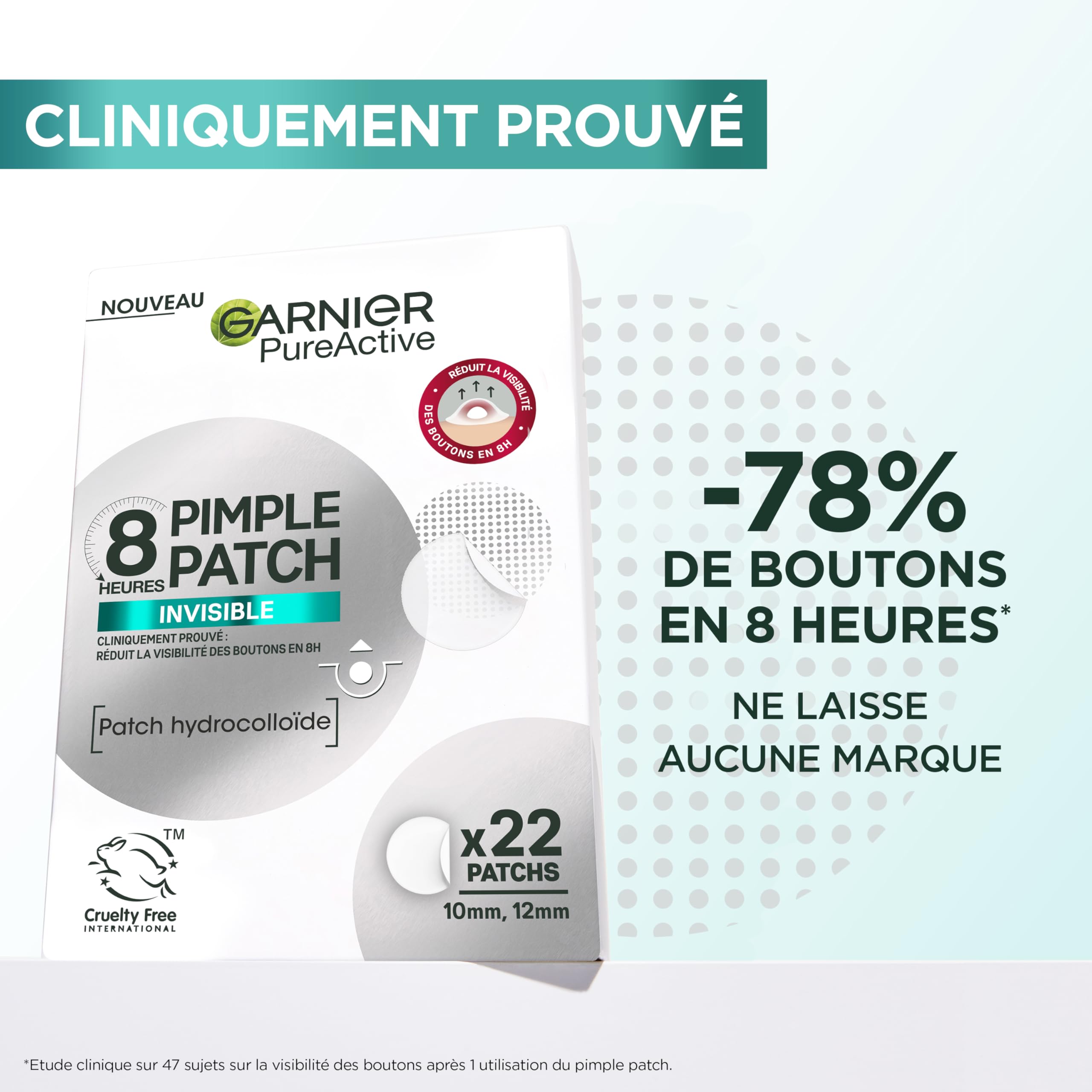 garnier-pure-active-patch-bouton-hydrocollo-de-2-x-22-pi-ces image 3