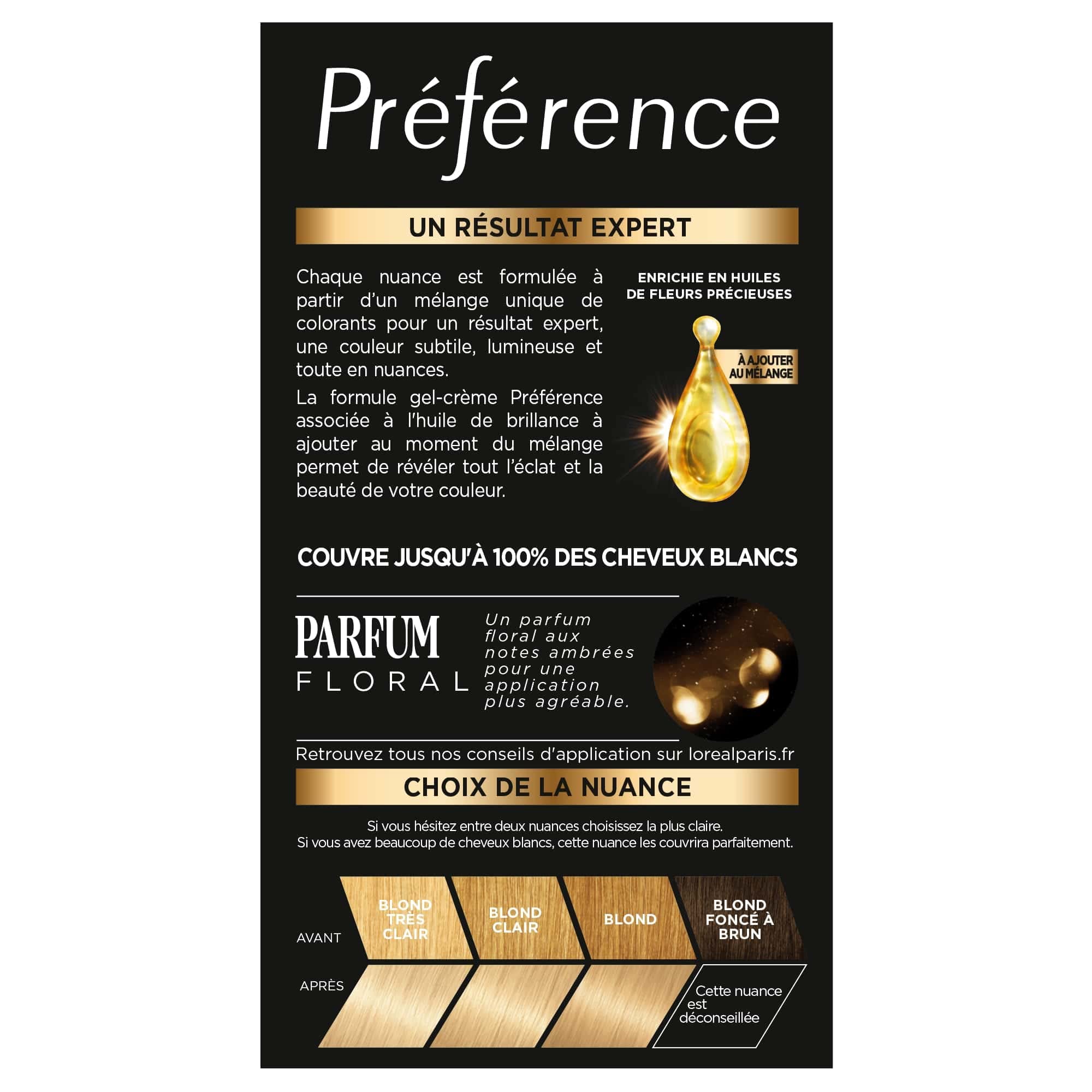 l-or-al-paris-pr-f-rence-coloration-permanente-hollywood-9-0-blond-tr-s-clair image 2