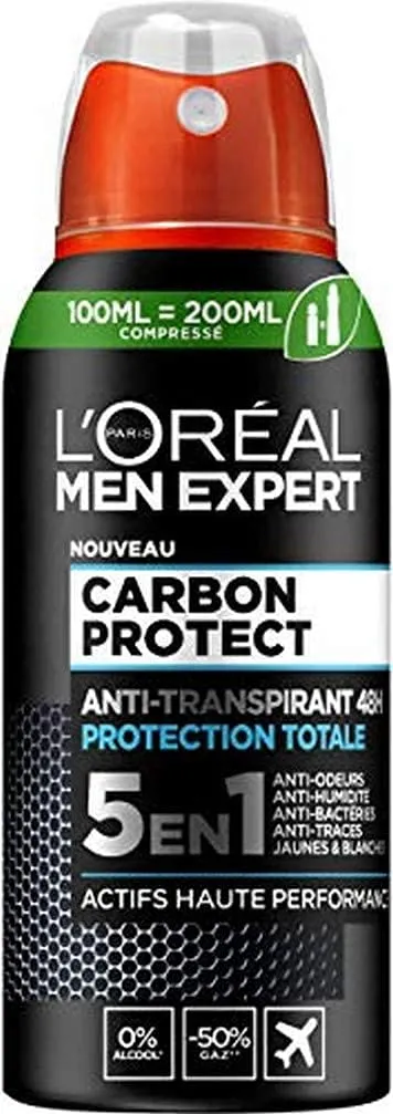 l-or-al-paris-men-expert-carbon-protect-d-odorant-spray-5-en-1-100-ml image 1