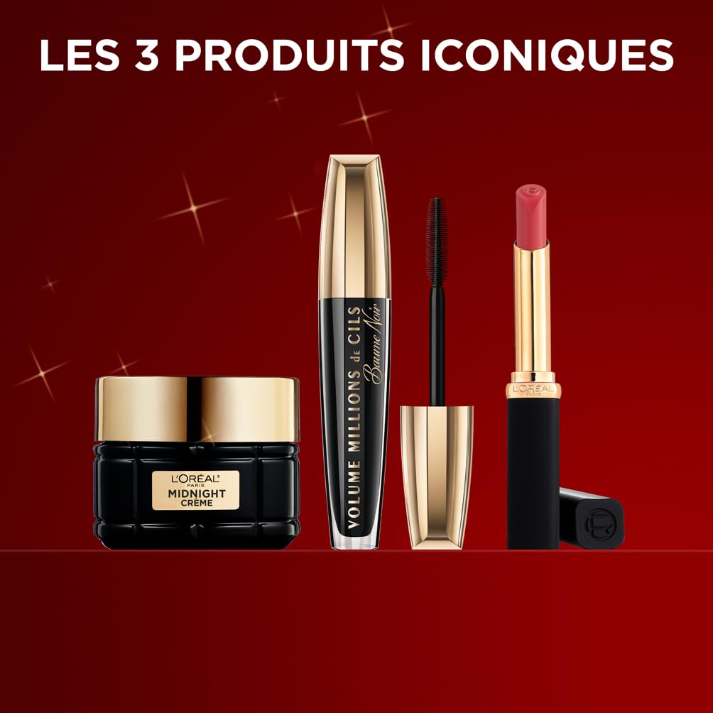 l-or-al-paris-coffret-cadeau-no-l-3-produits-midnight-cr-me-mascara-rouge-mat-64 image 3