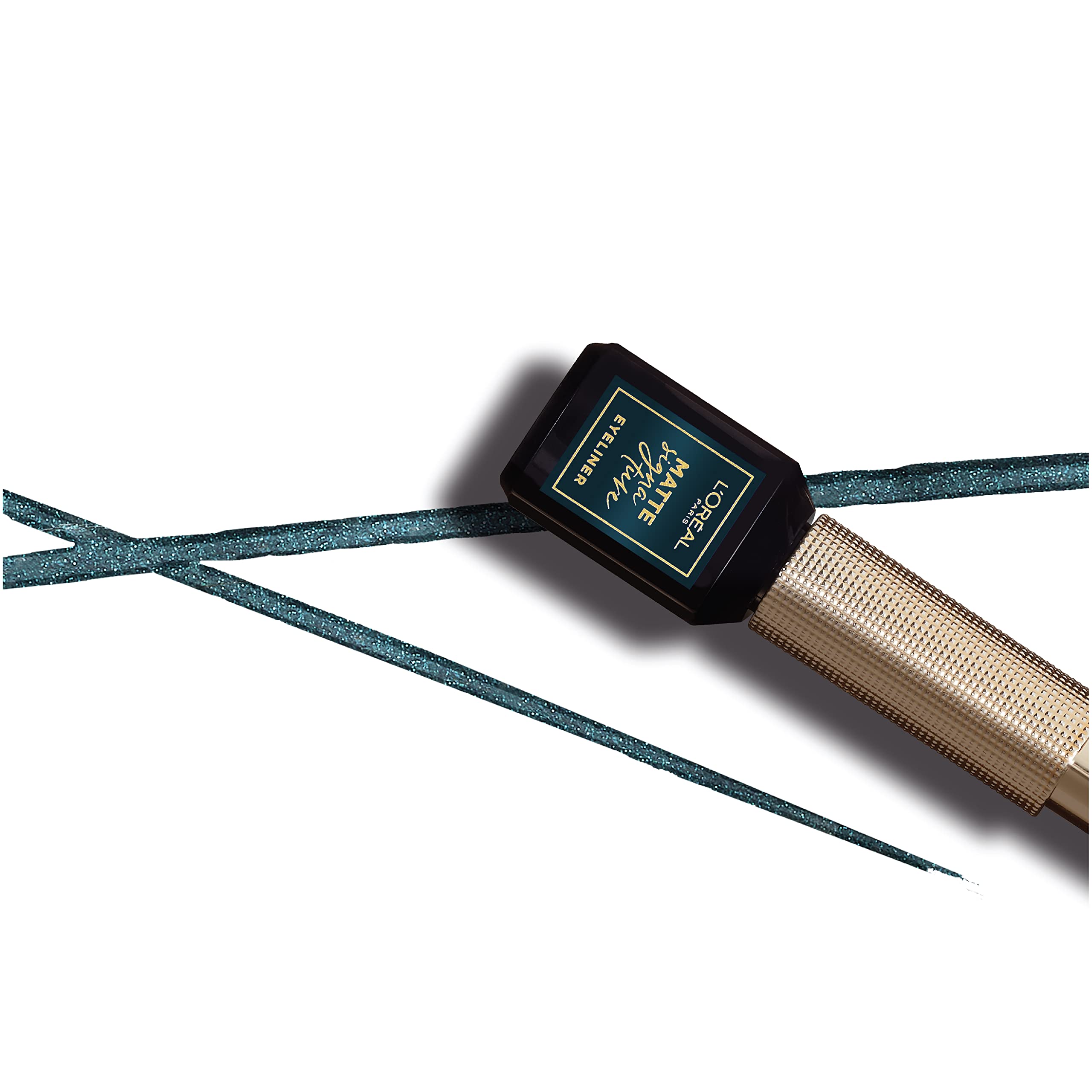 l-or-al-paris-matte-signature-eyeliner-pinceau-mat-emeraude-vert-3-ml image 3