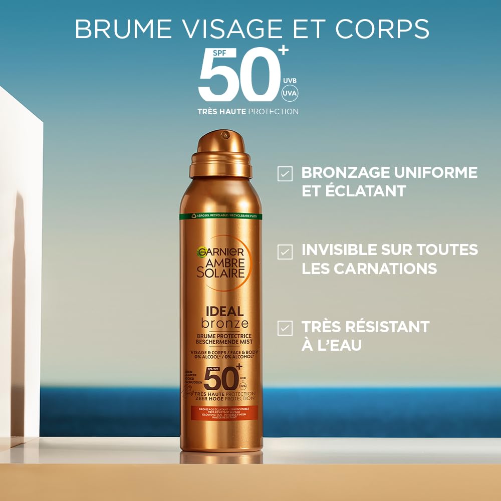 garnier-ambre-solaire-ideal-bronze-brume-protectrice-invisible-spf-50-150-ml image 2