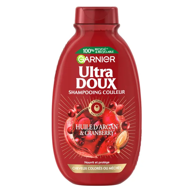 garnier-ultra-doux-shampooing-argan-cranberry-cheveux-color-s-300-ml image 1