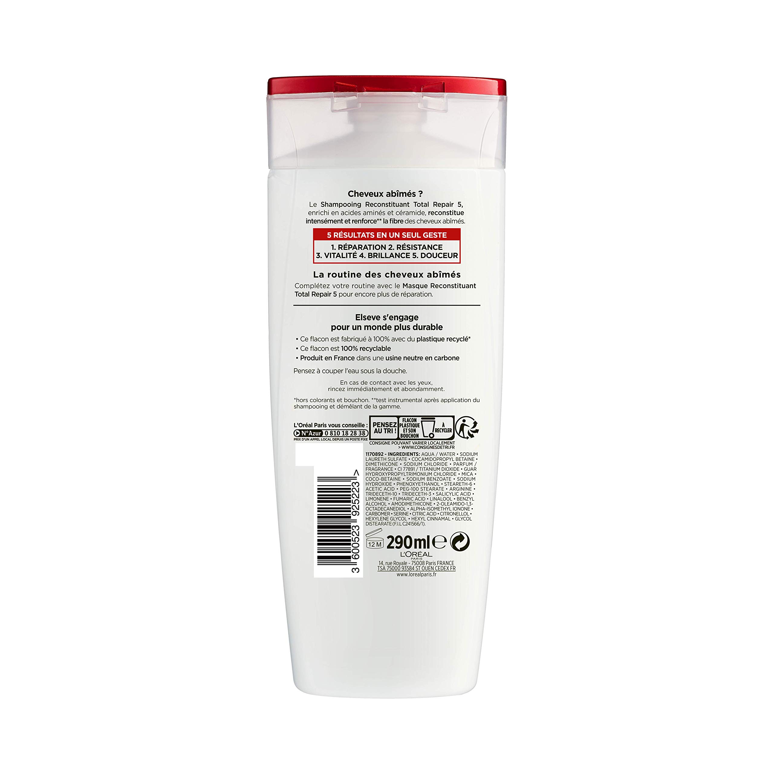l-or-al-paris-elseve-total-repair-5-shampoing-reconstituant-acides-amin-s-c-rami image 3