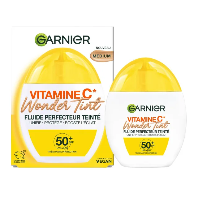 garnier-wonder-tint-fluide-teint-spf50-vitamine-c-medium-40-ml image 1