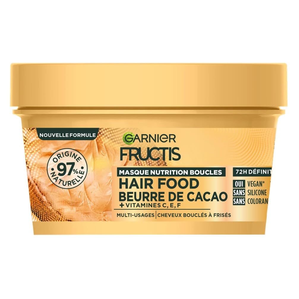 garnier-fructis-hair-food-masque-nutrition-boucles-beurre-de-cacao-320-ml image 1