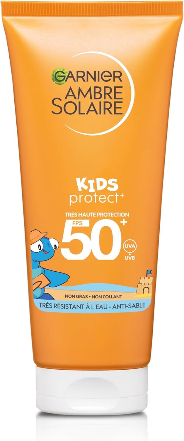 garnier-ambre-solaire-hydra-lait-protection-enfant-spf50-aloe-vera-100-ml image 1
