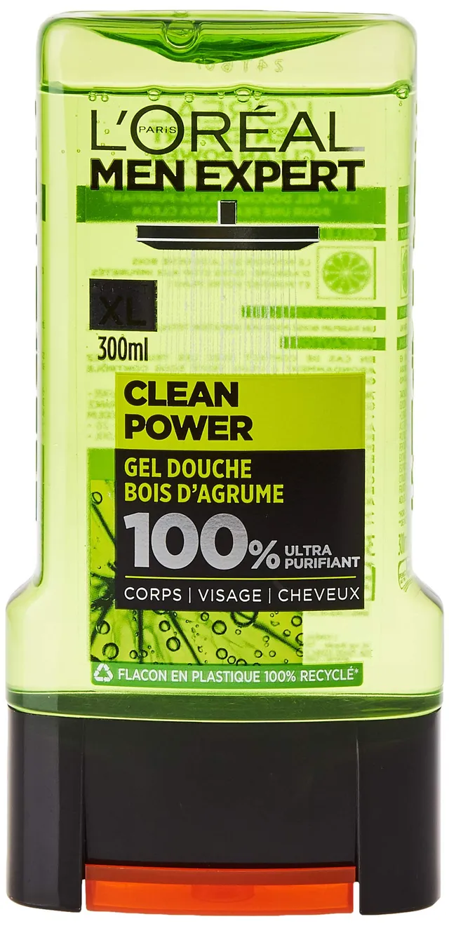 l-or-al-paris-men-expert-clean-power-gel-douche-ultra-purifiant-homme-300-ml image 1