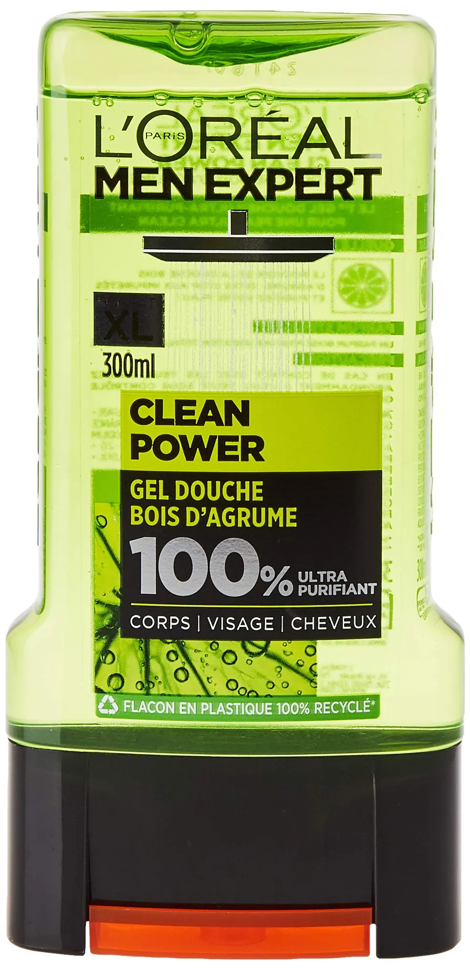 l-or-al-paris-men-expert-clean-power-gel-douche-ultra-purifiant-homme-300-ml image 1