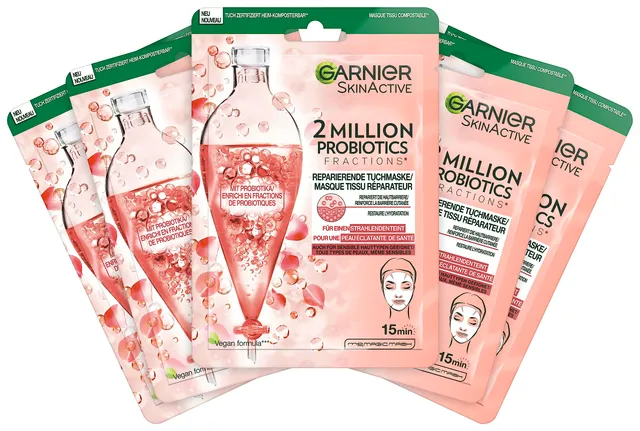 garnier-skinactive-2-million-probiotics-masque-tissu-r-parateur-lot-de-5 image 1
