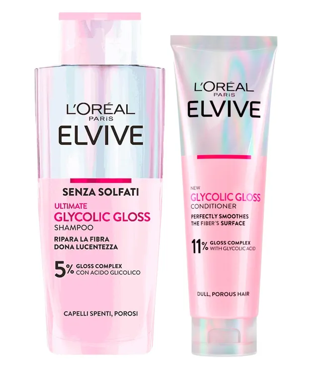 l-or-al-paris-elvive-glycolic-gloss-duo-shampooing-200-ml-apr-s-shampooing-150-m image 1