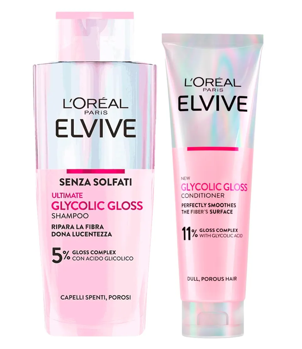 l-or-al-paris-elvive-glycolic-gloss-duo-shampooing-200-ml-apr-s-shampooing-150-m image 1