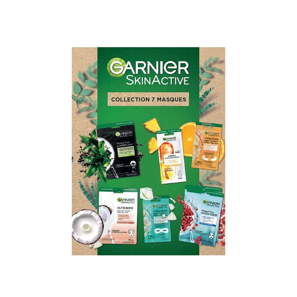 garnier-skin-active-coffret-7-masques-tissu-nutribomb-hydrabomb-ampoule-et-yeux image 2