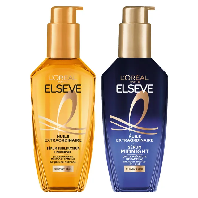 l-or-al-paris-elseve-huile-extraordinaire-routine-huiles-jour-nuit-cheveux-secs image 1