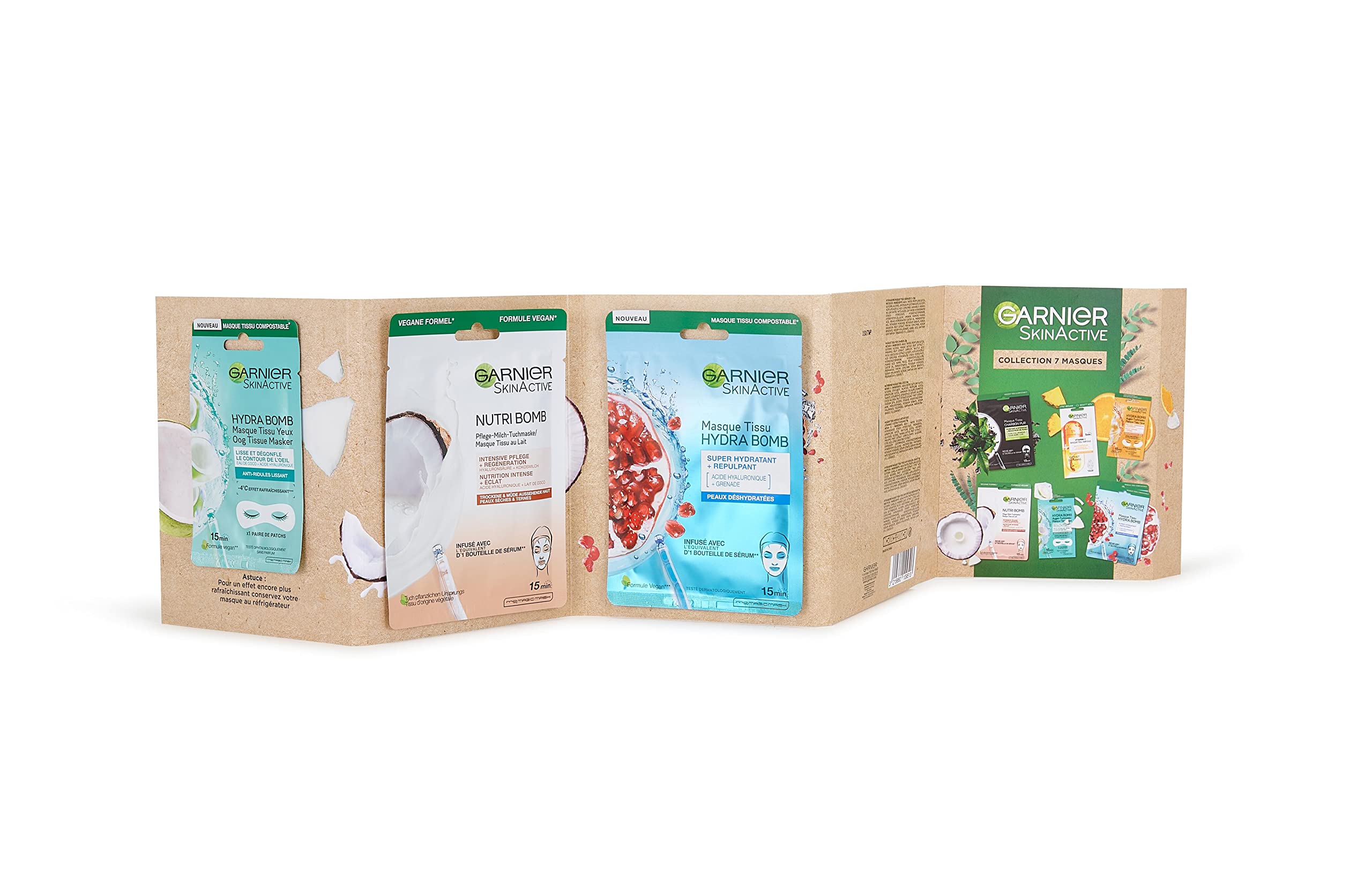 garnier-skin-active-coffret-7-masques-tissu-nutribomb-hydrabomb-ampoule-et-yeux image 5