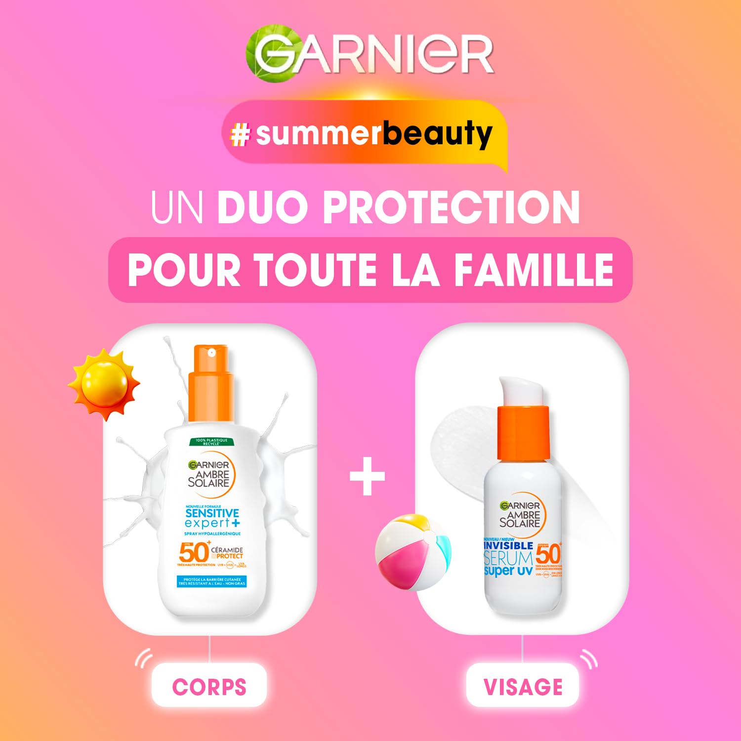 garnier-ambre-solaire-duo-protection-famille-s-rum-uv-spf50-spray-sensitive-expe image 2