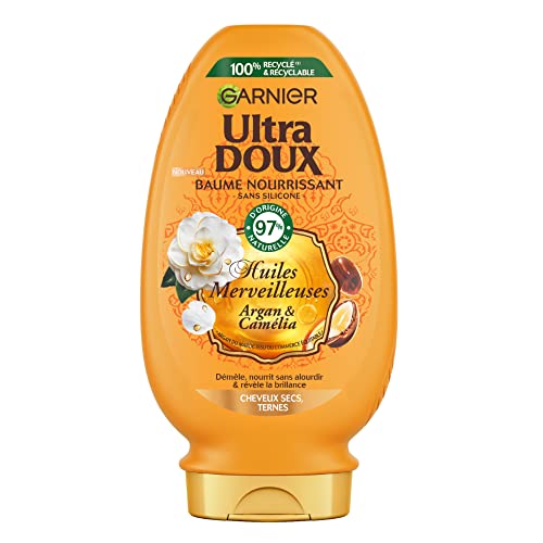 garnier-ultra-doux-apr-s-shampooing-baume-argan-cam-lia-cheveux-secs-250-ml image 8