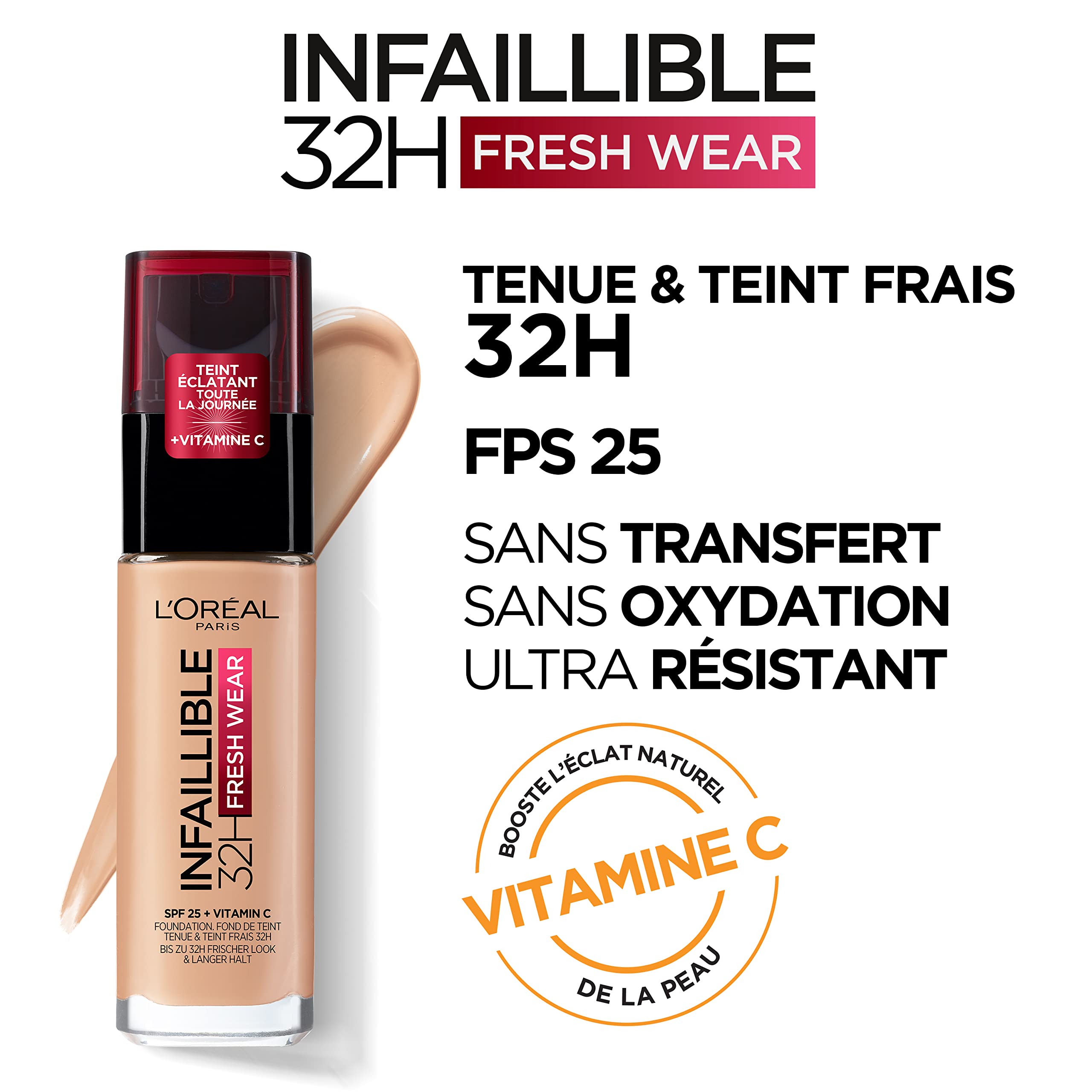 l-or-al-paris-infaillible-fresh-wear-32h-fond-de-teint-263-bisque-miel image 4