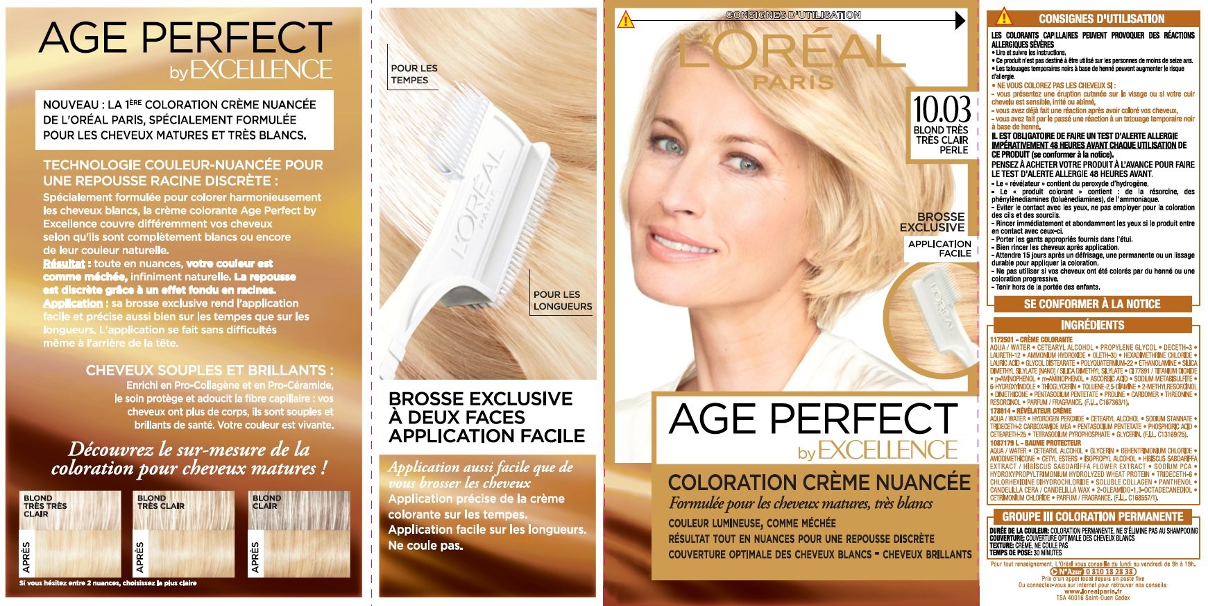 l-or-al-paris-excellence-age-perfect-10-03-blond-clair-perle-coloration-cheveux- image 2