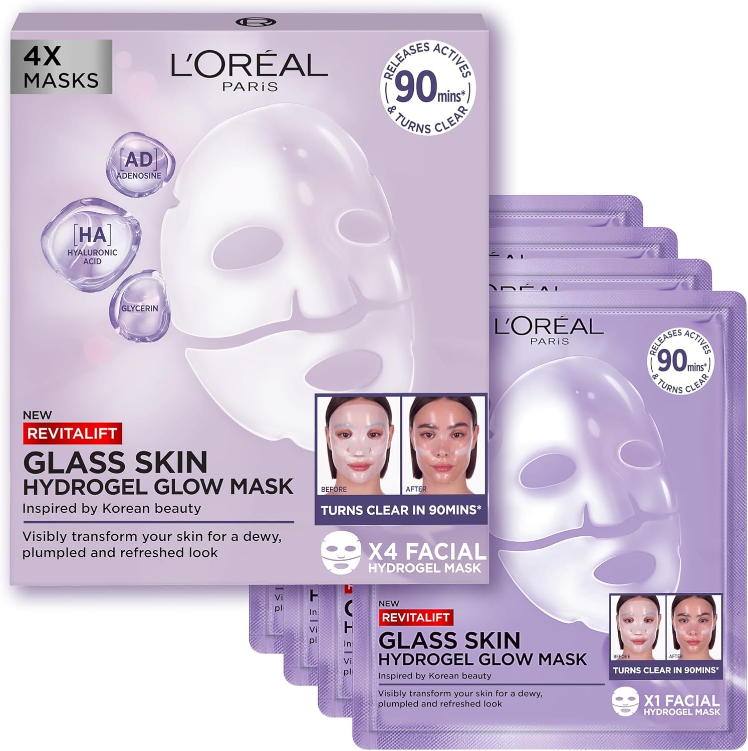 l-or-al-paris-revitalift-filler-glass-skin-masque-hydrogel-acide-hyaluronique-4- image 1