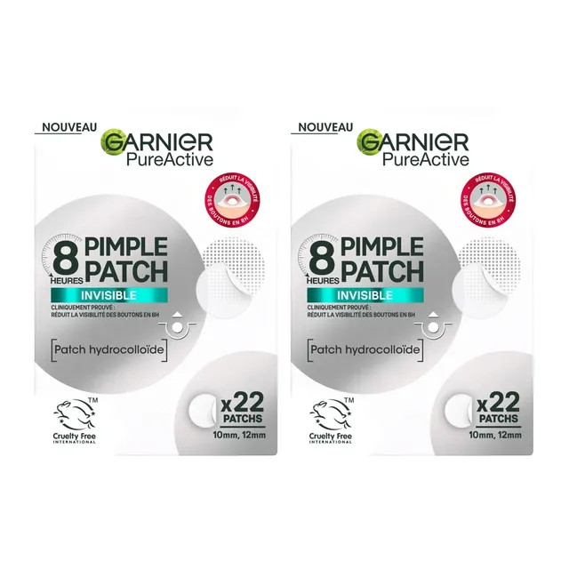garnier-pure-active-patch-bouton-hydrocollo-de-2-x-22-pi-ces image 1