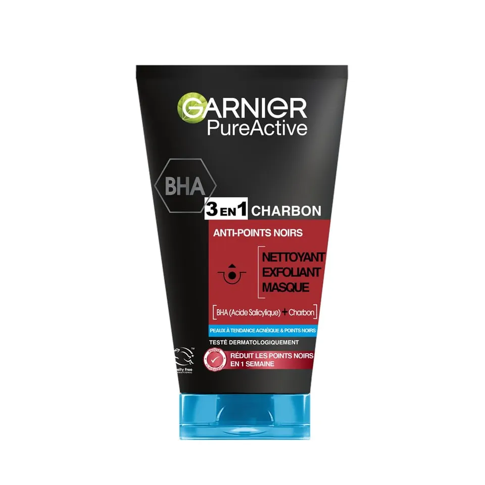 garnier-skin-active-3-en-1-anti-points-noirs-nettoyant-exfoliant-masque-charbon- image 1