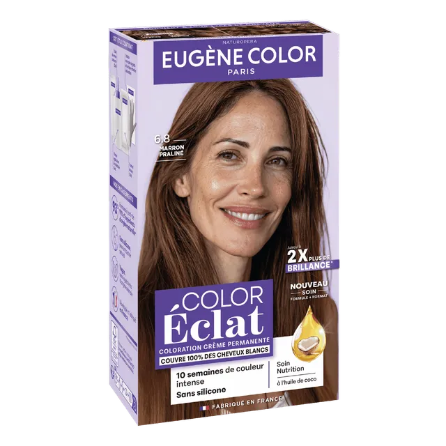 eug-ne-color-color-eclat-6-8-marron-pralin-coloration-domicile image 1
