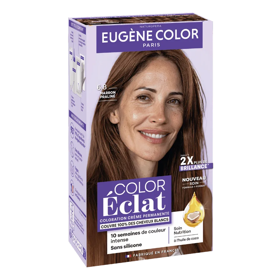 eug-ne-color-color-eclat-6-8-marron-pralin-coloration-domicile image 1