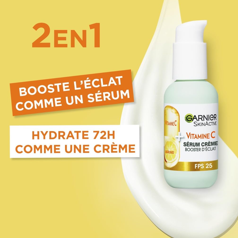 garnier-skin-active-s-rum-cr-me-booster-d-clat-2-en-1-vitamine-c-fps-25-50-ml image 2