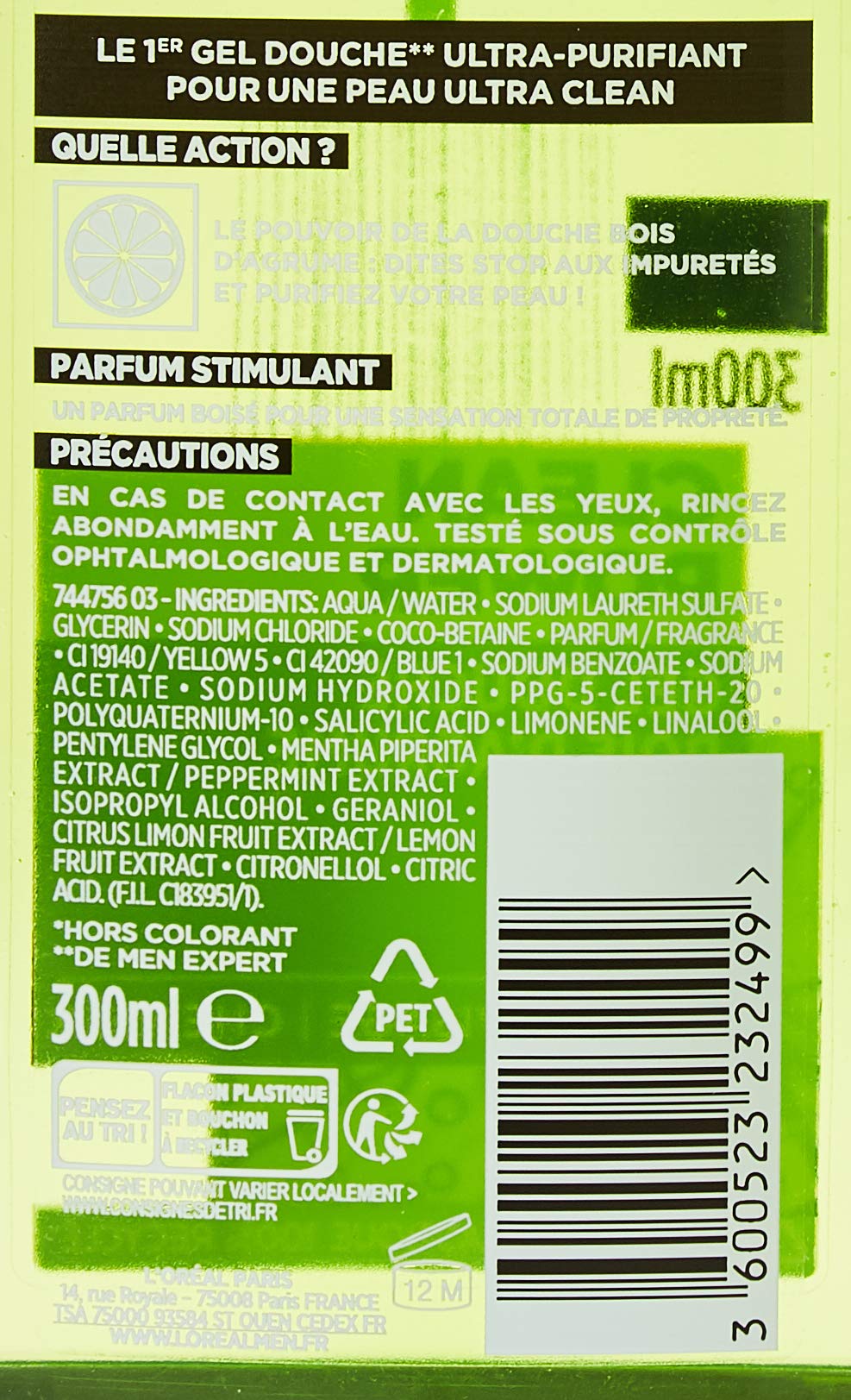 l-or-al-paris-men-expert-clean-power-gel-douche-ultra-purifiant-homme-300-ml image 3