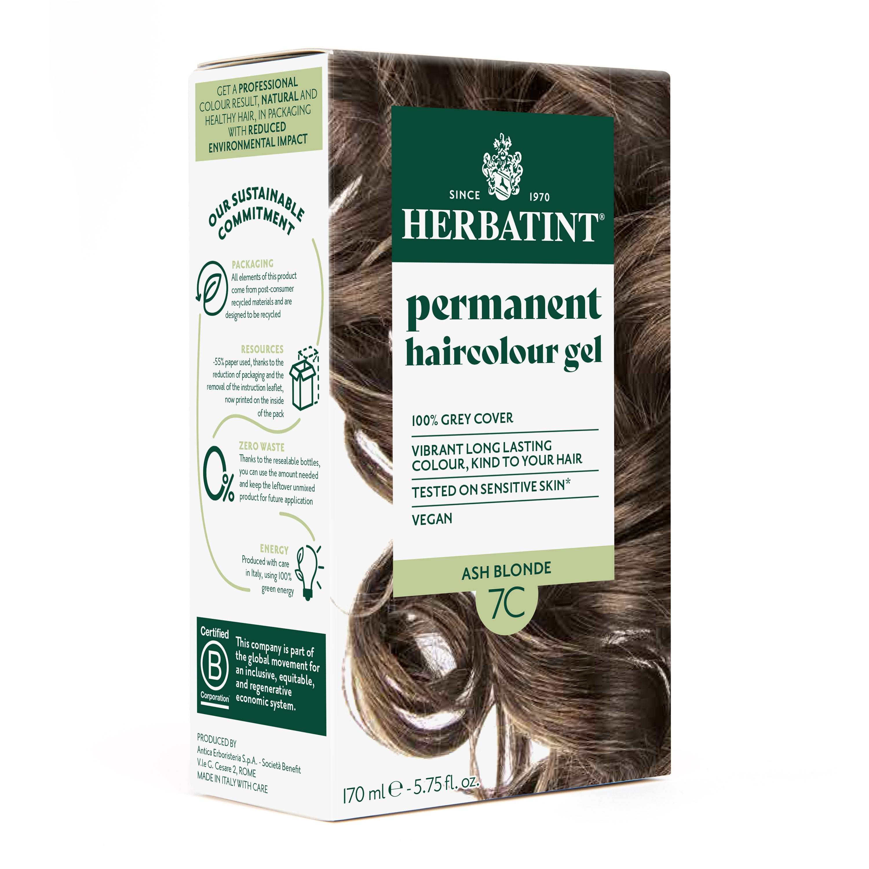 herbatint-soin-colorant-permanent-7c-blond-cendr-gel-170-ml image 1