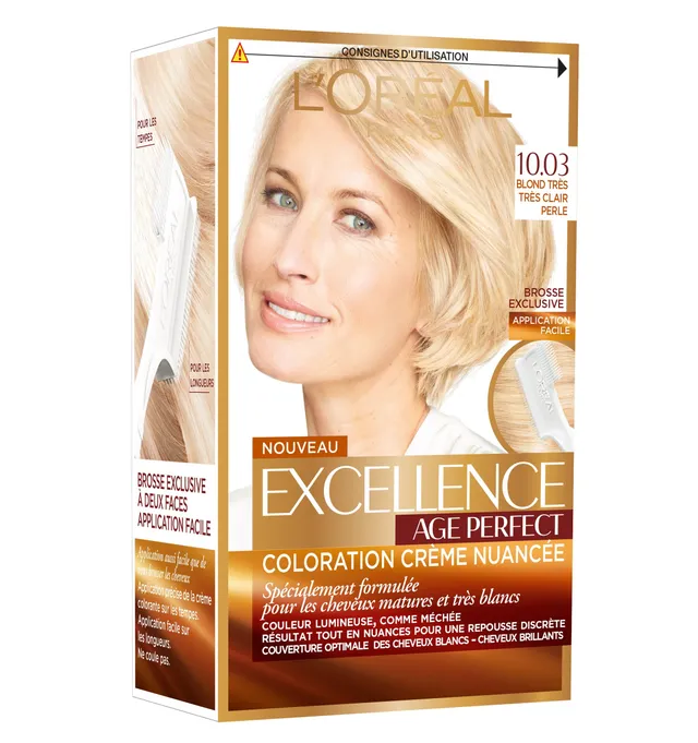l-or-al-paris-excellence-age-perfect-10-03-blond-clair-perle-coloration-cheveux- image 1