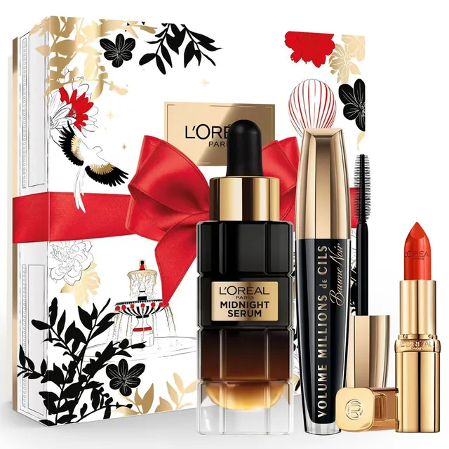 l-or-al-paris-coffret-cadeau-luxe-femme-midnight-s-rum-age-perfect-mascara-volum image 1