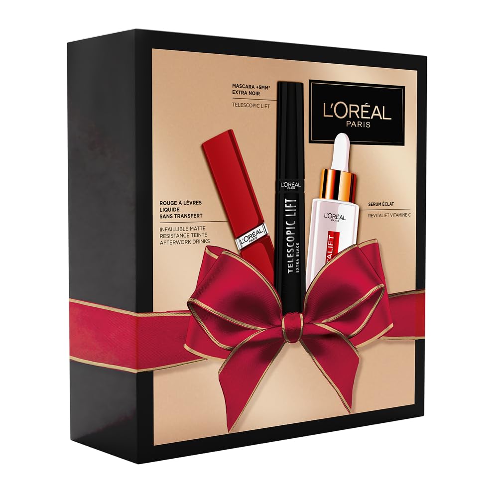 l-or-al-paris-coffret-maquillage-mascara-telescopic-lift-eyeliner-rouge-l-vres image 7