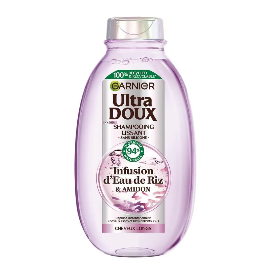 garnier-ultra-doux-shampooing-lissant-eau-de-riz-250-ml image 1