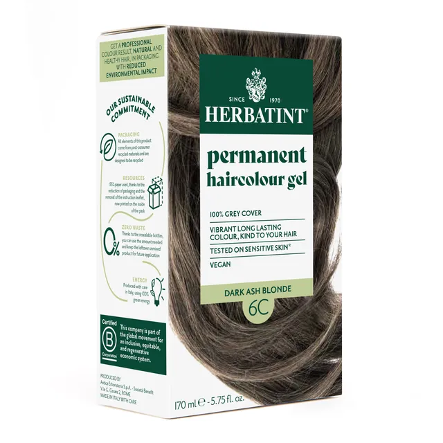 herbatint-soin-colorant-permanent-6c-blond-fonc-cendr-170-ml-s-rie-cendr-c image 1